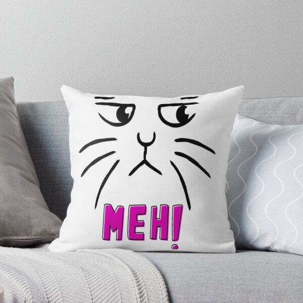 Item preview, funny meh cat for cat lovers designed and sold by Webdesign-art.