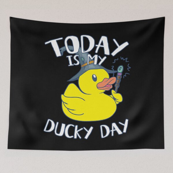 Item preview, Today is My Ducky Day - Lucky day Gift - Wizard Nerd Rubber Duck designed and sold by onicon.