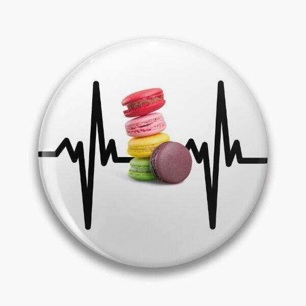 Item preview, I love macarons - macaroons - heartbeat designed and sold by Rooie Dries.