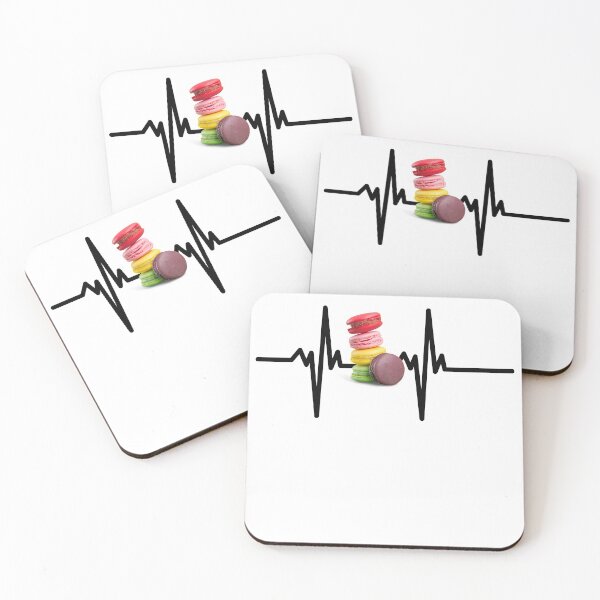 Item preview, I love macarons - macaroons - heartbeat designed and sold by Rooie Dries.