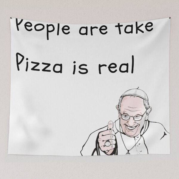 Aperçu de l'œuvre la pizza est vraie créée et vendue par CrazyArte.