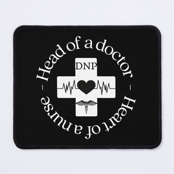 Item preview, DNP head of a doctor - heart of a nurse designed and sold by Auntieck.