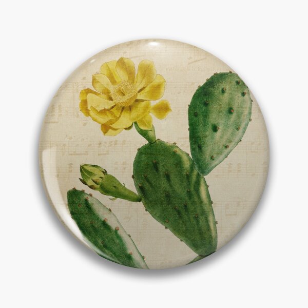 Item preview, Opuntia Prickly Pear Cactus Vintage Style Botanical Print designed and sold by Michelle Tabor.
