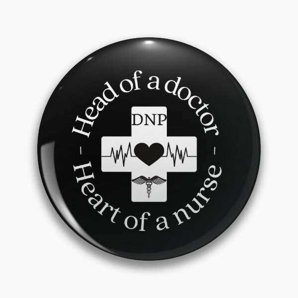 Item preview, DNP head of a doctor - heart of a nurse designed and sold by Auntieck.