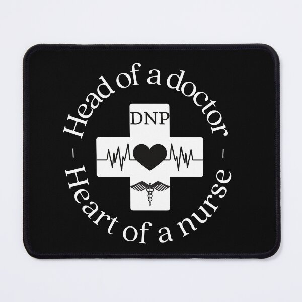 Item preview, DNP head of a doctor - heart of a nurse designed and sold by Auntieck.