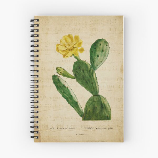 Item preview, Opuntia Prickly Pear Cactus Vintage Style Botanical Print designed and sold by Michelle Tabor.