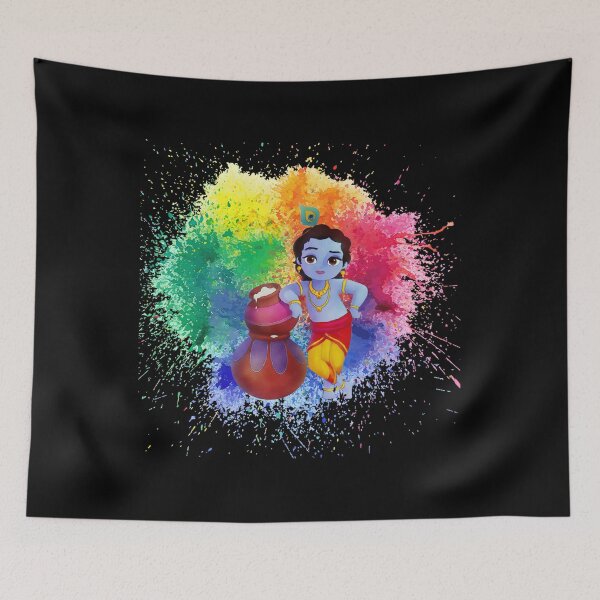 Item preview, Krishna Happy Janmashtami designed and sold by RagnarHouse.
