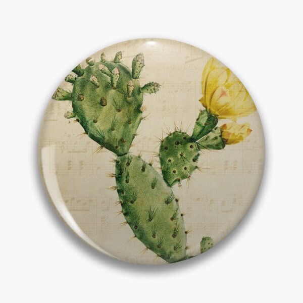 Item preview, Opuntia Prickly Pear Cactus Vintage Style Botanical Print designed and sold by Michelle Tabor.