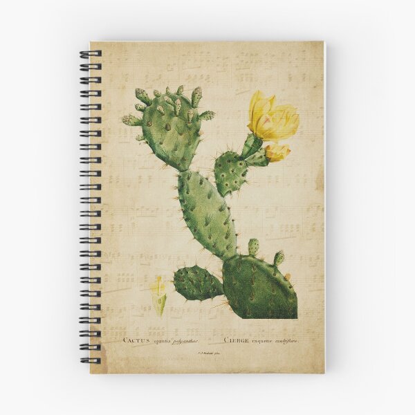 Item preview, Opuntia Prickly Pear Cactus Vintage Style Botanical Print designed and sold by Michelle Tabor.