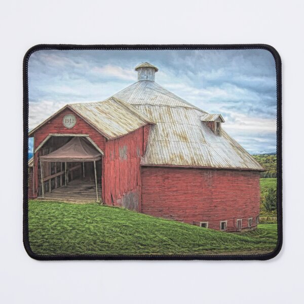 Item preview, Red round barn - Mansonville, Quebec designed and sold by Travelways.