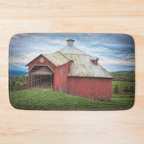 Item preview, Red round barn - Mansonville, Quebec designed and sold by Travelways.