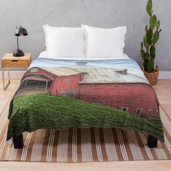 Item preview, Red round barn - Mansonville, Quebec designed and sold by Travelways.