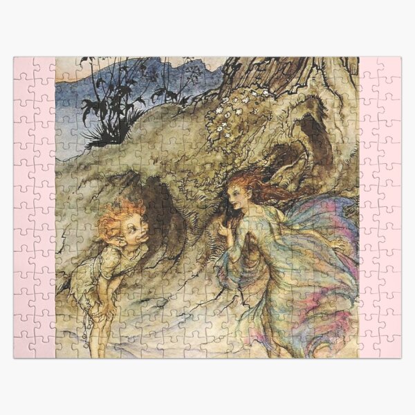 Adult Jigsaw Puzzle Arthur Rackham: Alice in Wonderland Tea Party