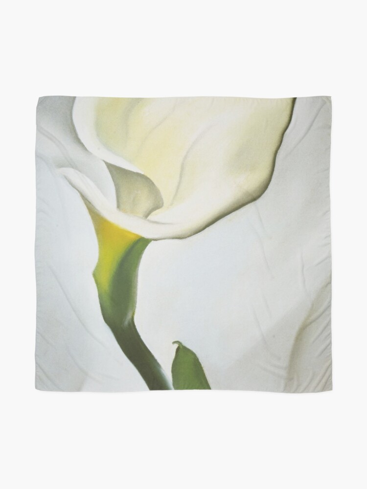 discord Calla Lily Scarf 15-16A/W ディスコード Calla Lily Turned Away by Georgia O'Keeffe