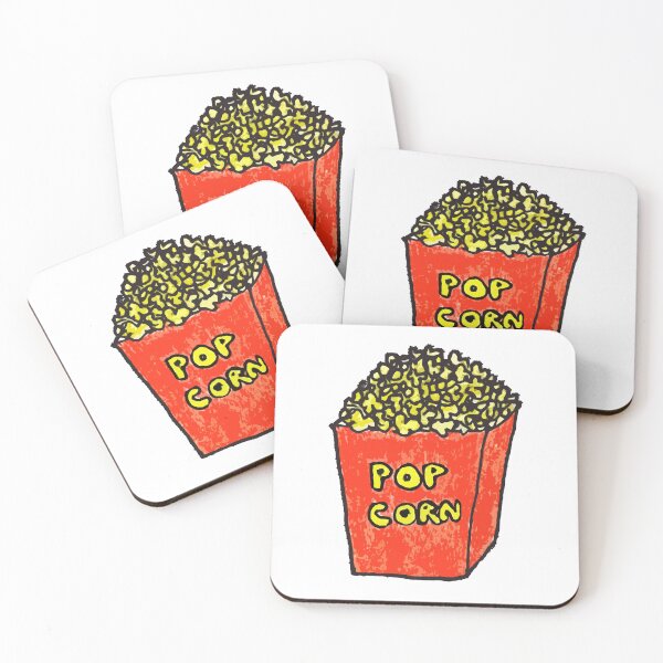 Item preview, Hand drawn popcorn love food designed and sold by WatercolorFun.