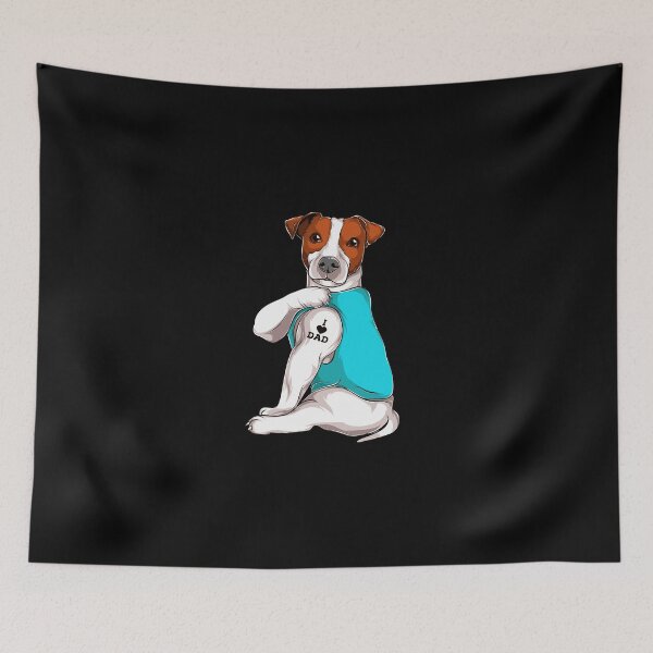 Item preview, Jack Russel I Love Dad Tattoo Apparel Dog Dad Gifts Dads designed and sold by ichieli.