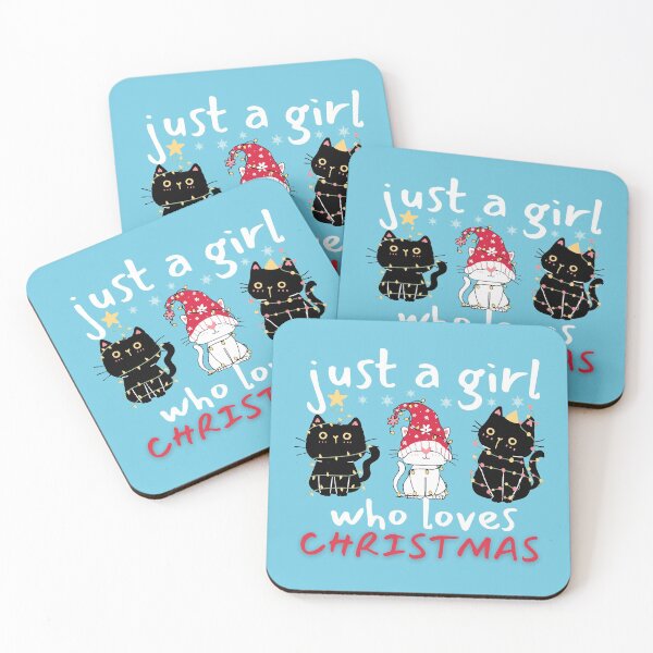 Item preview, Just A Girl Who Loves Christmas, Meowy Christmas, Meowy Catmas, Cat Lover Christmas designed and sold by Airmilly Store.
