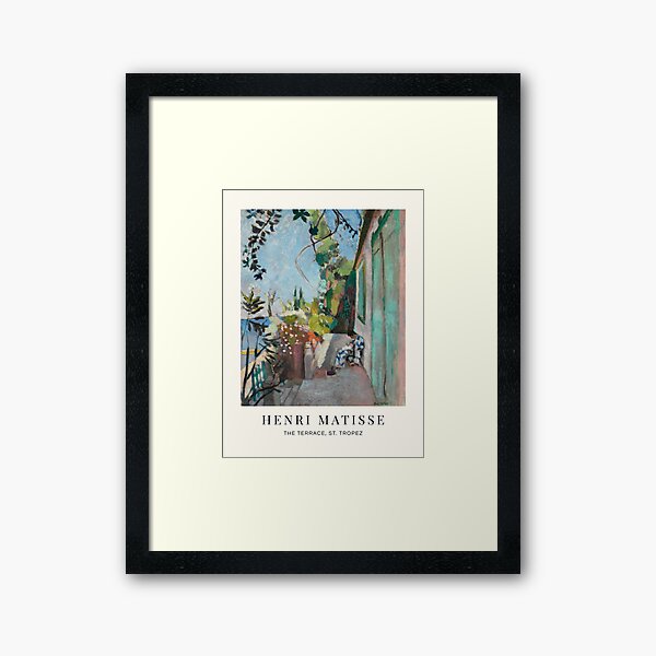 Aperçu de l'œuvre La Terrasse, Saint-Tropez d'Henri Matisse créée et vendue par redoARTstore.