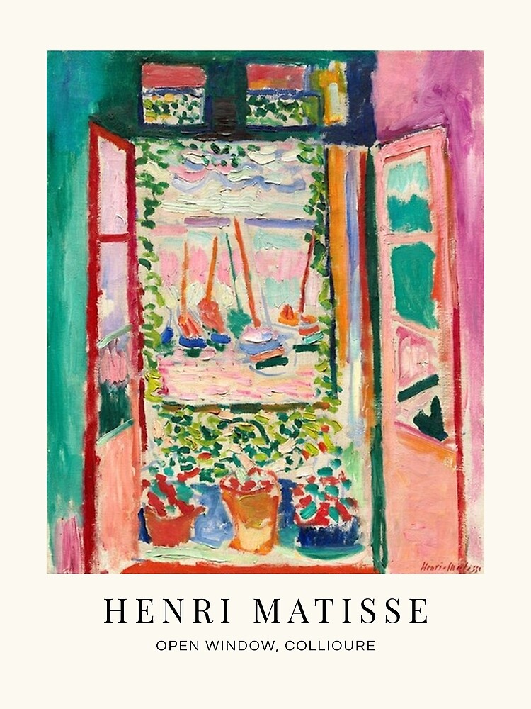 kæde Bulk grund Open Window, Collioure by Henri Matisse" Canvas Print for Sale by  redoARTstore | Redbubble