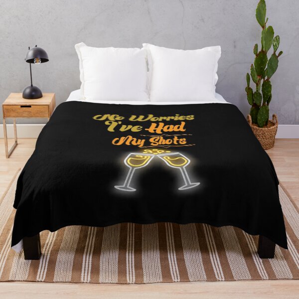 Item preview, No Worries I've Had My Shots - Funny Quote Drink Wine Beer lover Men Women Boys Girls Kids  Birthday Gift designed and sold by ChanUus.