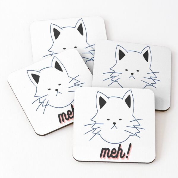 Item preview, funny meh cat for cat lovers designed and sold by Webdesign-art.