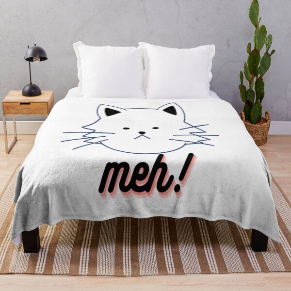 Item preview, funny meh cat for cat lovers designed and sold by Webdesign-art.