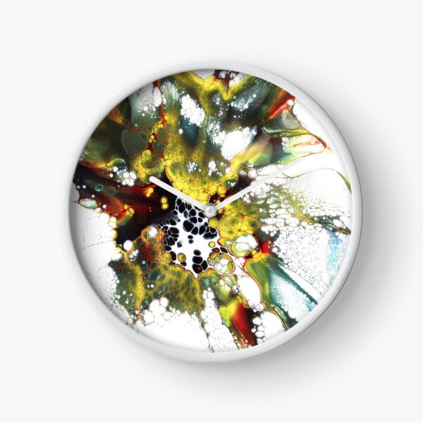 Acrylic Paint Splatter 1 Clock