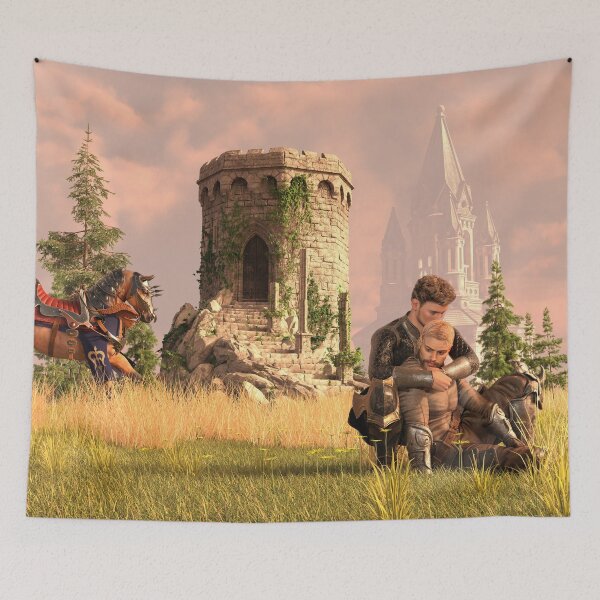 Item preview, Arthur and Lancelot designed and sold by RexRedLGBTQ.