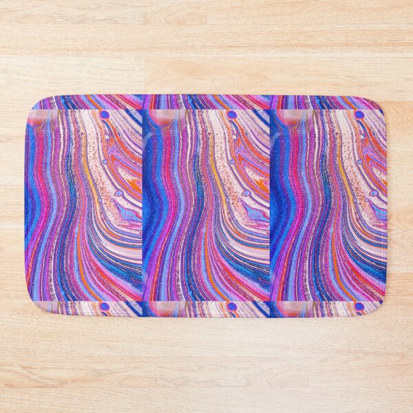Item preview, Colorful Pink & Blue Liquid Marble, Vibrant Painting designed and sold by newburyboutique.