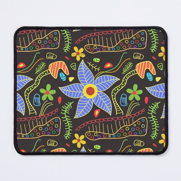 Item preview, Colorful floral doodle pattern designed and sold by mrhighsky.