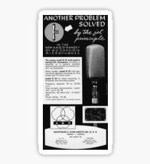 vintage microphone akg Sticker