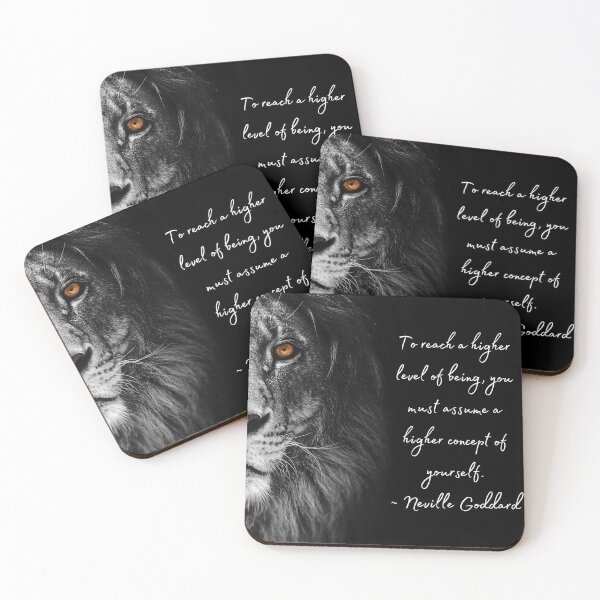Item preview, Neville Goddard Quote, Higher Level of Being, Law of Assumption Quote, Lion Face designed and sold by MamaSweetea.