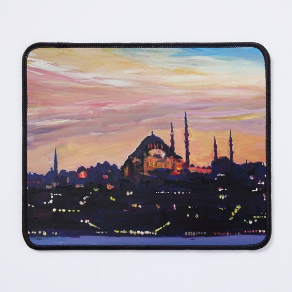 Item preview, Istanbul Turkey on Bosporus and Hagia Sophia designed and sold by artshop77.