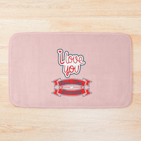 Item preview, I love you  today more than yesterday qoute design  designed and sold by Tshepomuza.