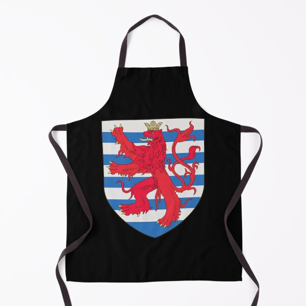 Luxembourg Coat of Arms Medieval Heraldry Apron