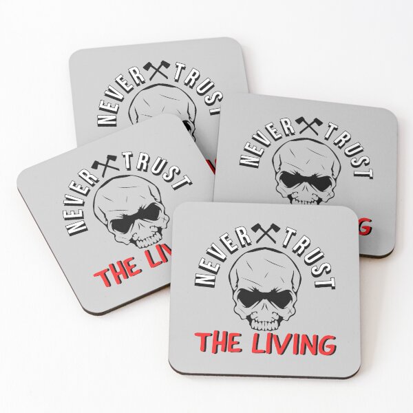 Item preview, Never Trust The Living Skull - Halloween designed and sold by GaterStitch.