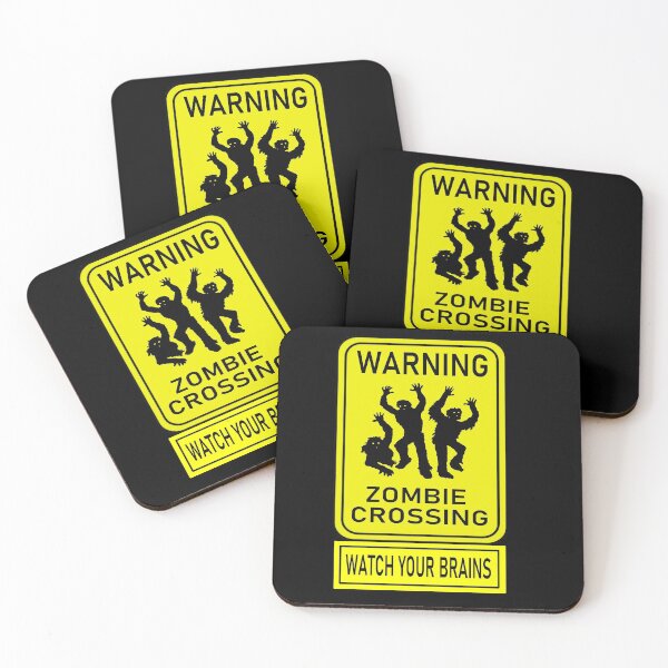 Item preview, Warning Zombie Crossing designed and sold by ronnieyoung.