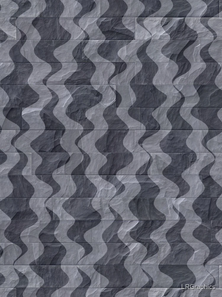 Thumbnail 4 of 4, iPhone Case, Wavy Slate Pattern designed and sold by LRGraphics.