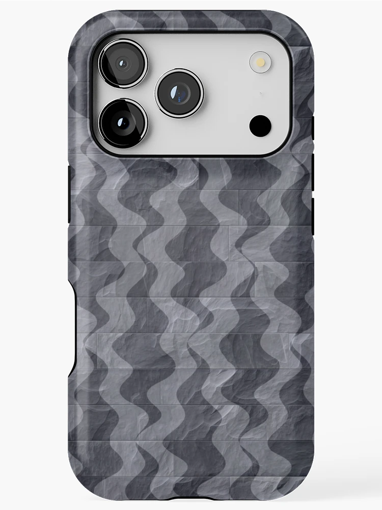 Thumbnail 1 of 4, iPhone Case, Wavy Slate Pattern designed and sold by LRGraphics.