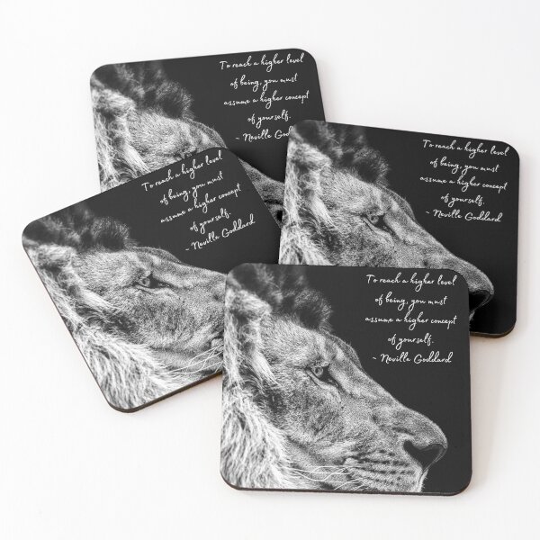 Item preview, Neville Goddard Quote, Higher Level of Being, Law of Assumption Quote, Lion Face designed and sold by MamaSweetea.