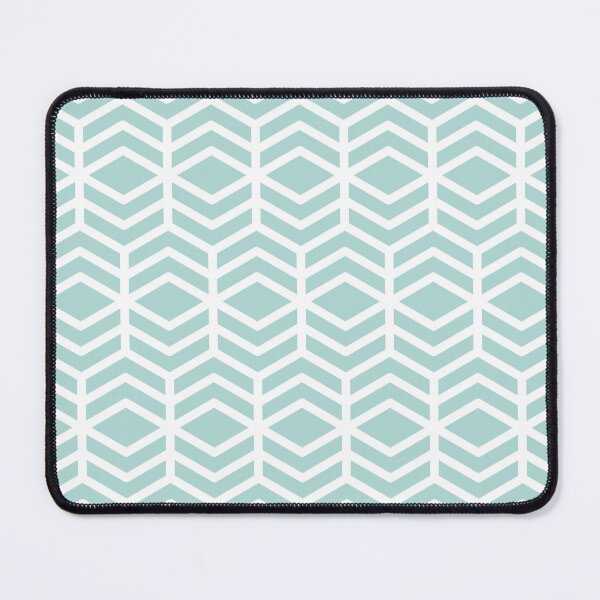 Item preview, Aquamarine and White Minimal Chevron Pattern Coordinates w/ 2022 Color Trends Behr Wave Top M450-3 - Hue - Colour - Shade designed and sold by ColorOfTheYears.