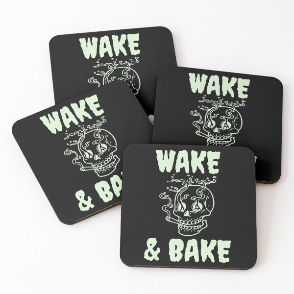 Item preview, Wake And Bake Skull Smoking Hemp 420 Quote designed and sold by Vibbin4Life33.