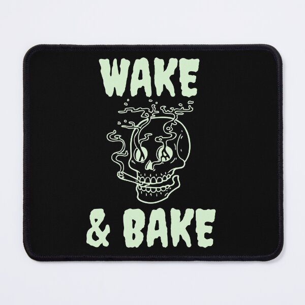 Item preview, Wake And Bake Skull Smoking Hemp 420 Quote designed and sold by Vibbin4Life33.