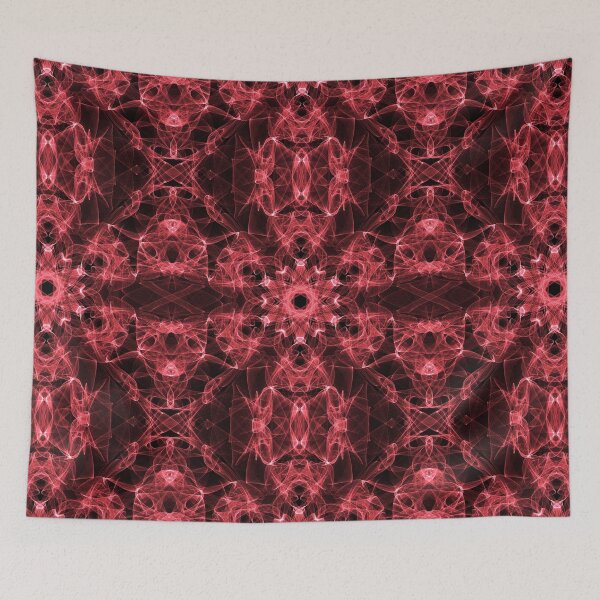 Item preview, Quantum Dahlia ~ Red Abstract Fractal Mandala Art designed and sold by Ascension Vibrations.