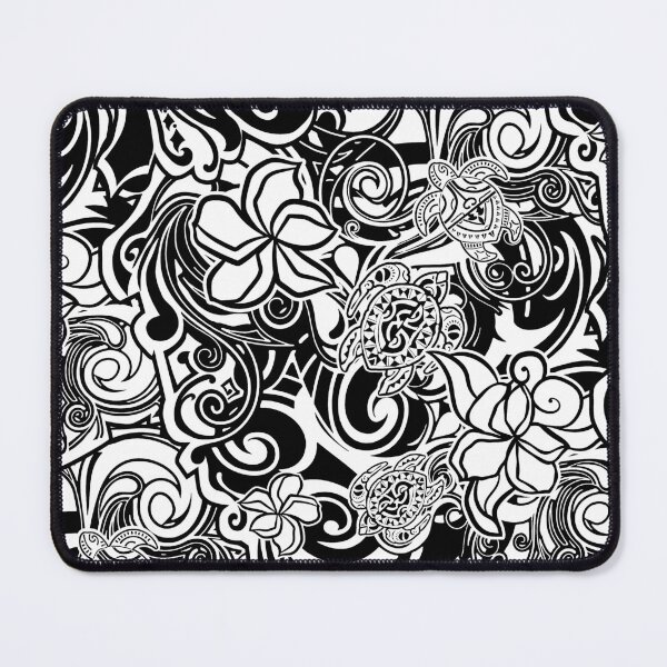 Item preview, Honu Love Tribal Black And White Abstract designed and sold by sunnthreads.