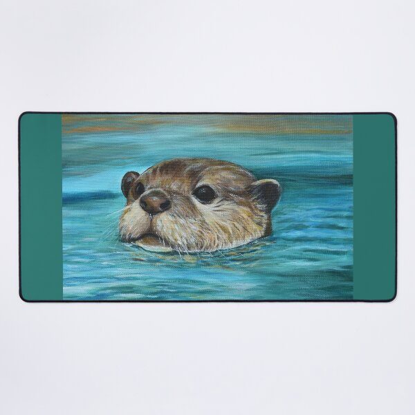Item preview, River Otter Painting designed and sold by Art by Kirsten Sneath.