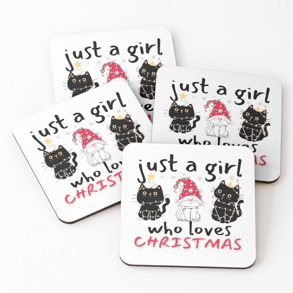 Item preview, Just A Girl Who Loves Christmas, Meowy Christmas, Meowy Catmas, Cat Lover Christmas designed and sold by Airmilly Store.