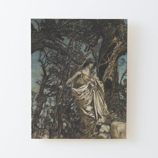 Midsummer Night’s Dream by Arthur Rackham Wood Mounted Print