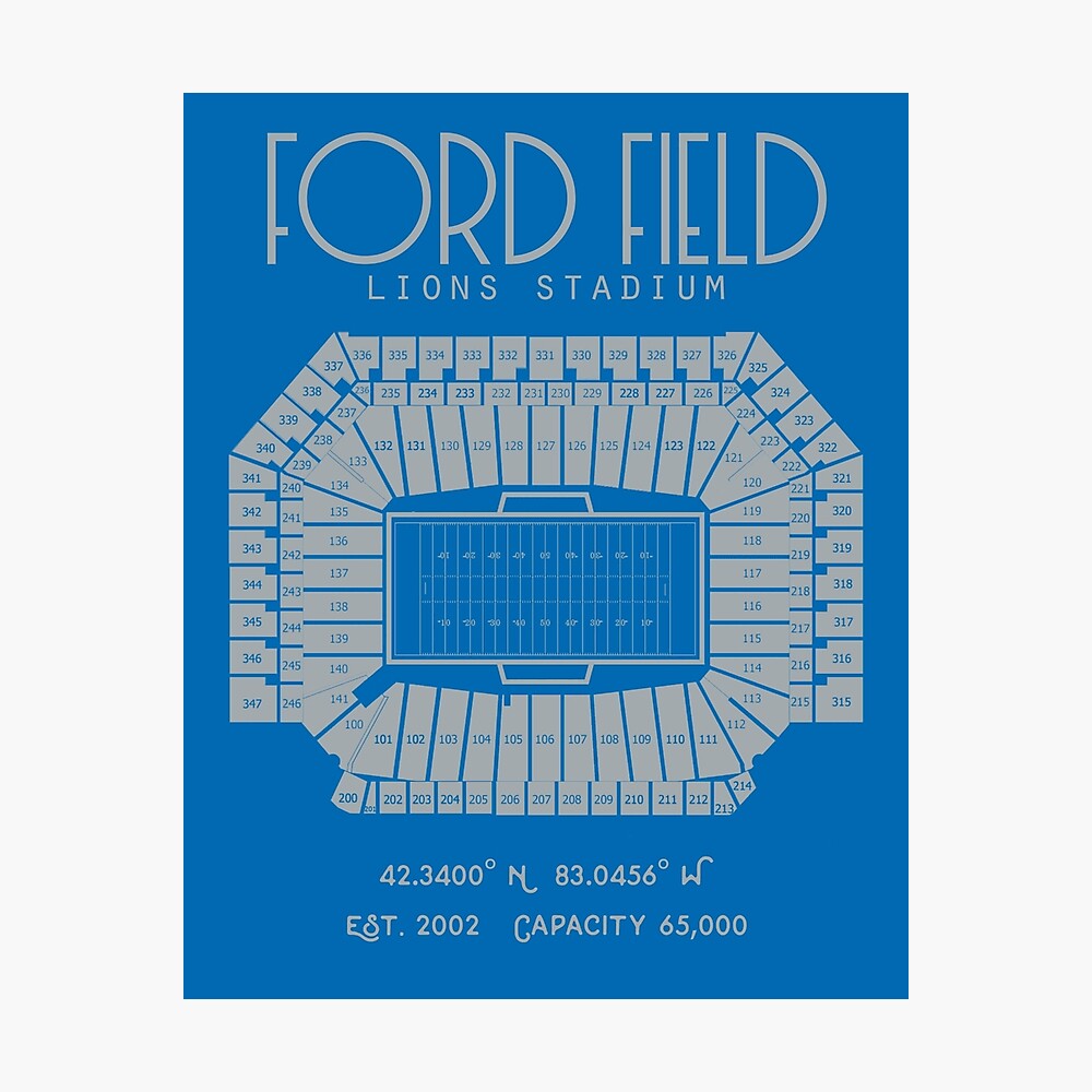 Ford Field Tickets, Ford Field Seating Plan