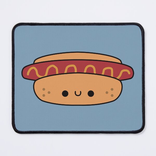 Item preview, Cute Hotdog With Mustard - Kawaii Hotdog designed and sold by KawaiiByDice.